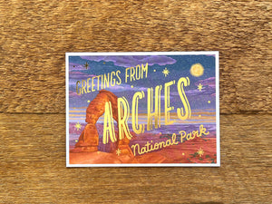 Arches Foil Postcard