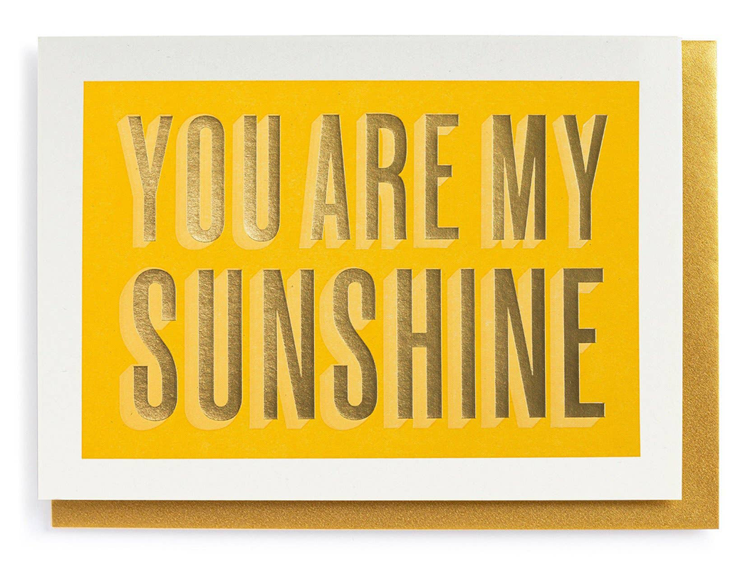 You Are My Sunshine, Single Card