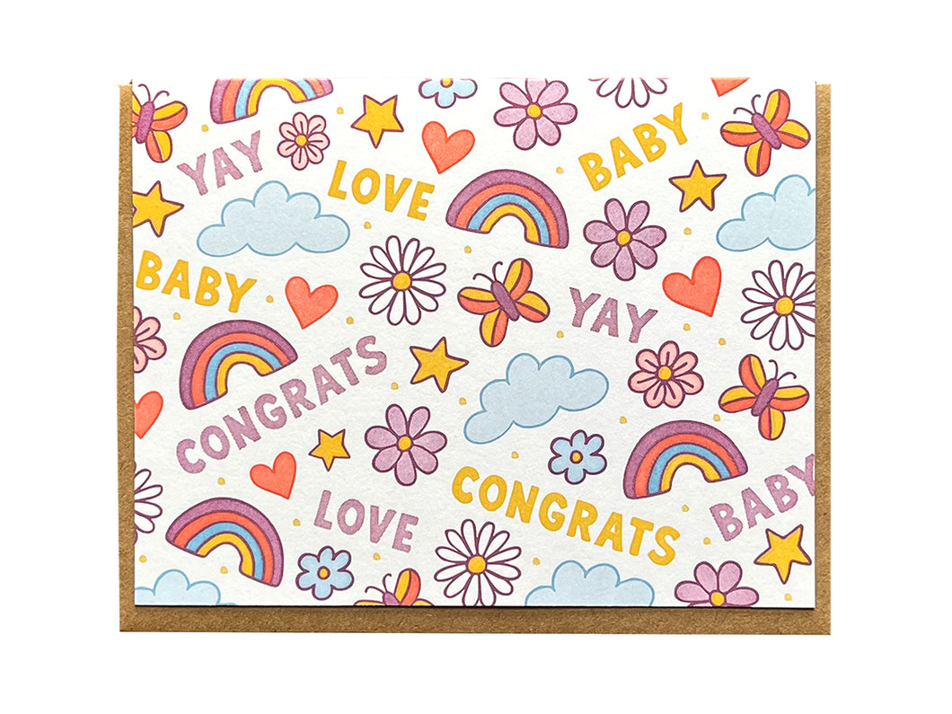 Baby Pattern Greeting Card