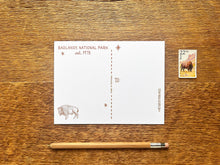 Badlands National Park Scenic Foil Postcard