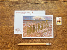 Badlands National Park Scenic Foil Postcard