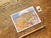 Badlands National Park Scenic Foil Postcard