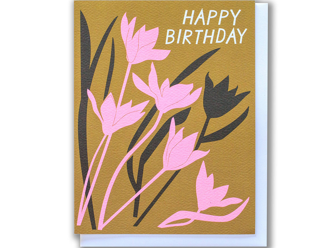 Birthday Tulip, Single Card