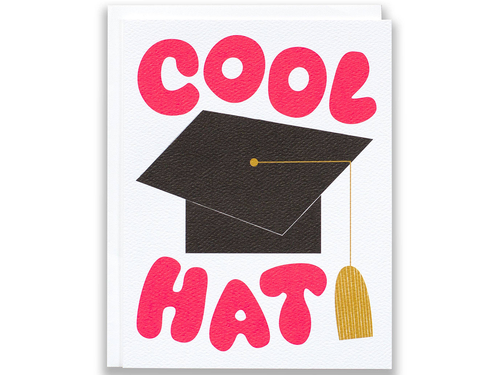 Cool Hat Graduation, Single Card