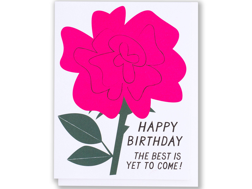 Neon Rose Birthday, Single Card