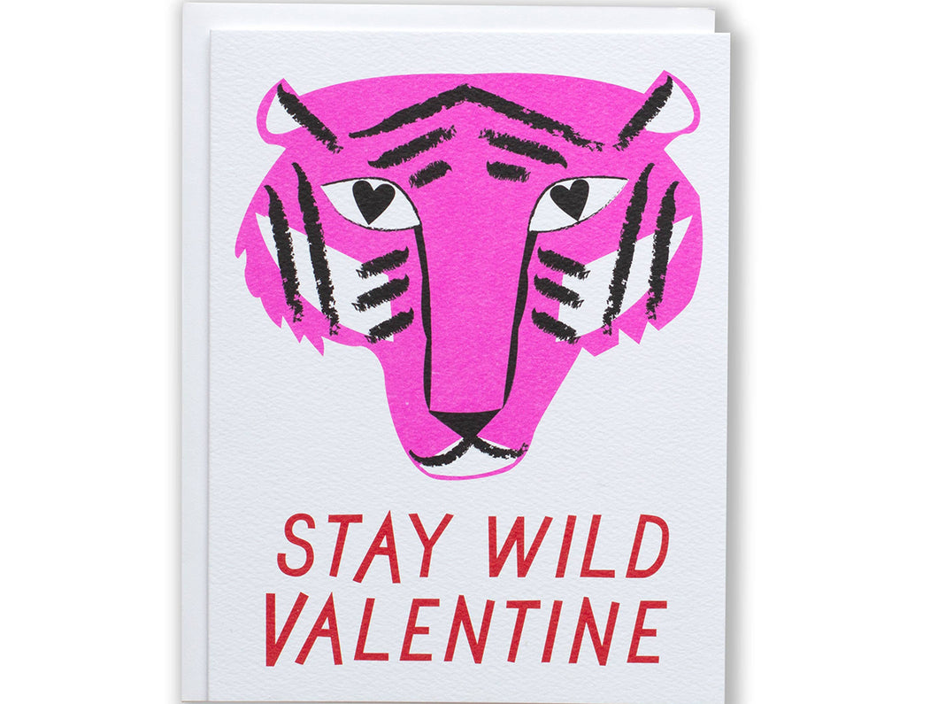 Stay Wild Valentine Tiger, Single Card