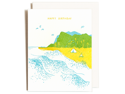 Beachy Birthday, Single Card