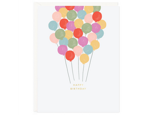 Birthday Balloons, Single Card