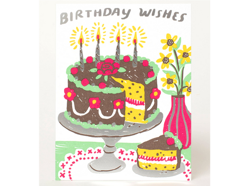 Birthday Cake Wishes, Single Card
