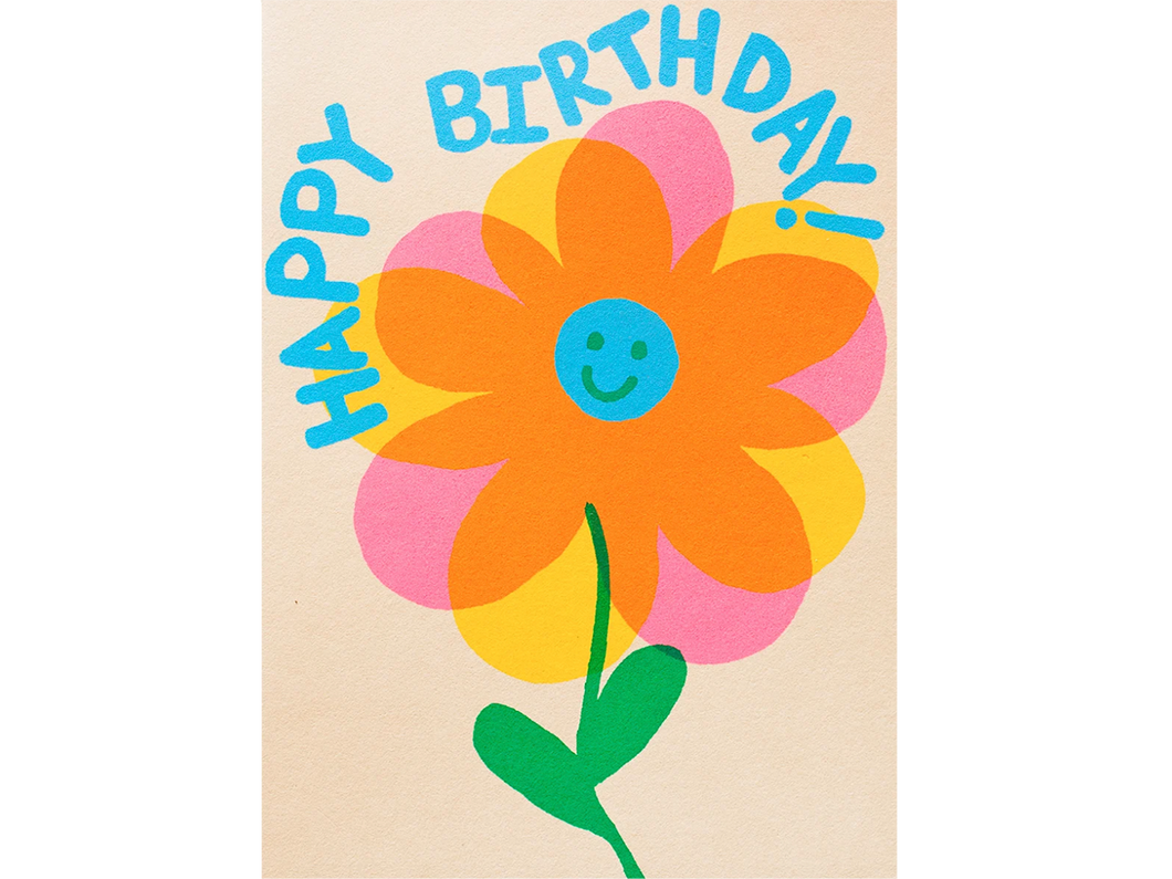 Birthday Flower, Single Card