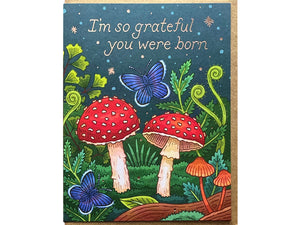 Birthday Mushrooms Greeting Card