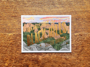 Black Hills Scenic Foil Postcard