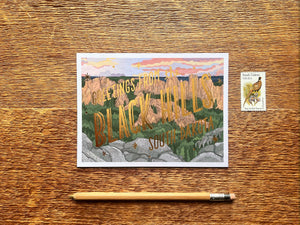 Black Hills Scenic Foil Postcard