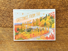 Greetings from Blue Ridge Parkway Foil Postcard