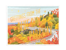 Greetings from Blue Ridge Parkway Foil Postcard