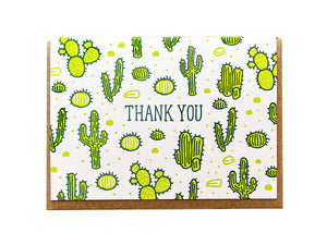 Cactus Thank You Greeting Card