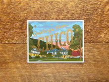 Chico Hot Springs Scenic Foil Postcard