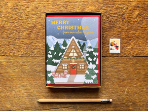 Christmas Cabin Card