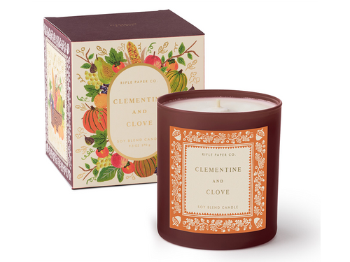 Clementine & Clove Glass Candle