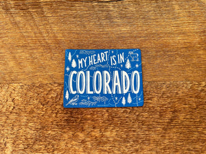 Heart In Colorado Map Magnet