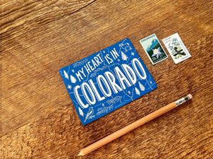 Heart In Colorado Map Magnet