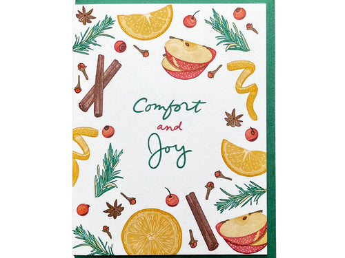Comfort Joy Holiday Card