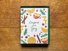 Comfort Joy Holiday Card