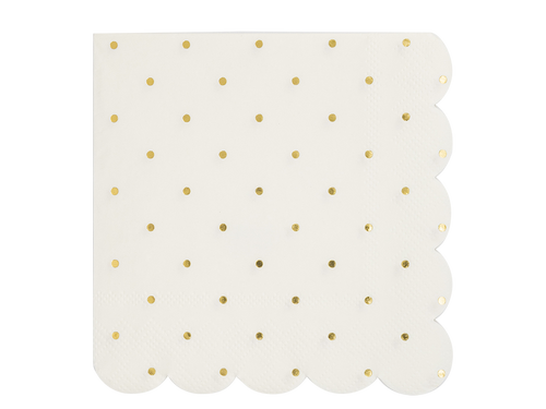 Cottage Polka Dot Paper Cocktail Napkins