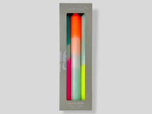 Dip Dye Neon Candles, Rainbow Kisses