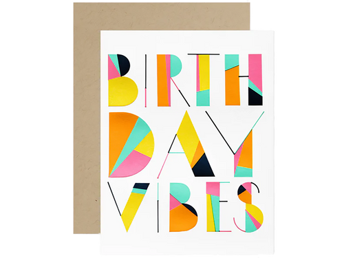 Birthday Angled Vibes, Single Card