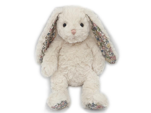 Faith Cream Floral Bunny, Plush Toy