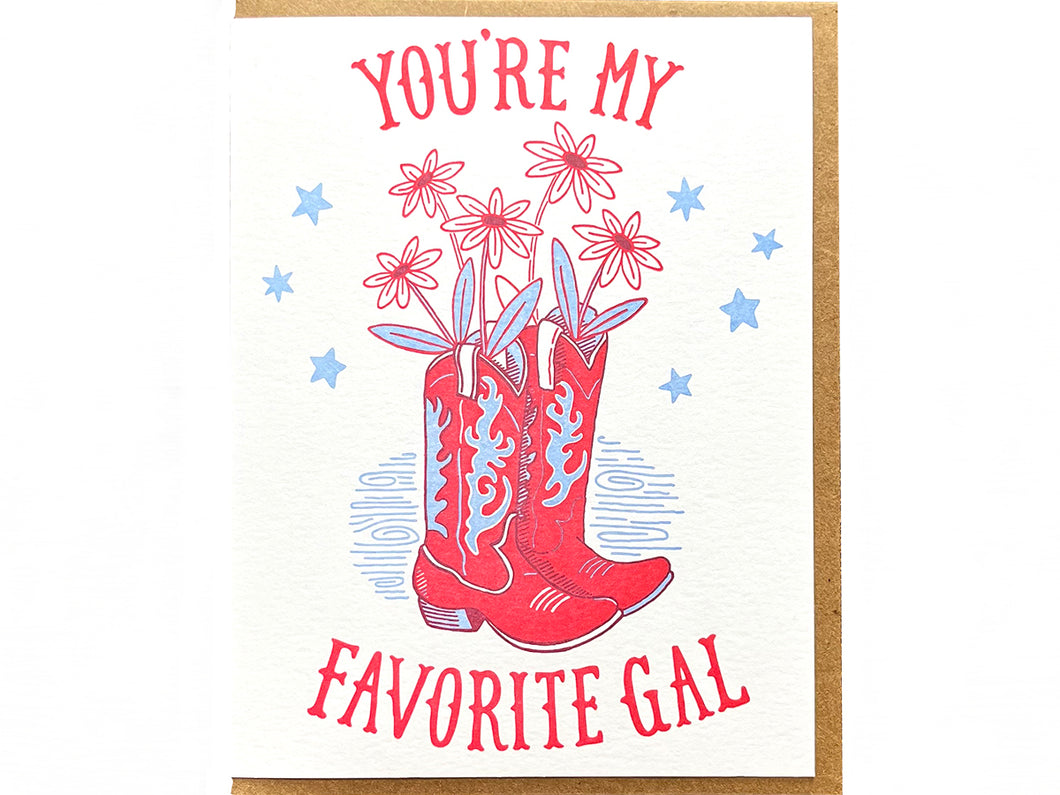 Favorite Gal Greeting Card