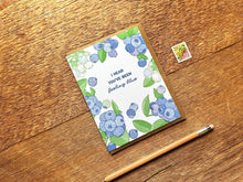 Blueberries Encouragement, Single Card