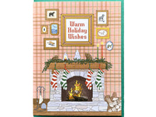 Fireplace Holiday Wishes Card