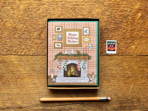 Fireplace Holiday Wishes Card