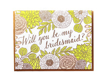 Floral Bridesmaid Greeting Card