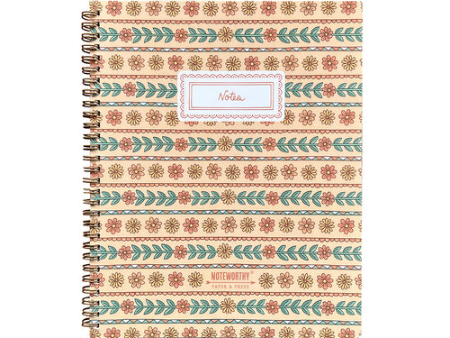 Floral Stripes Notebook