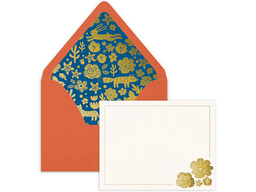 Luxe Lined Notecards, Set of 10