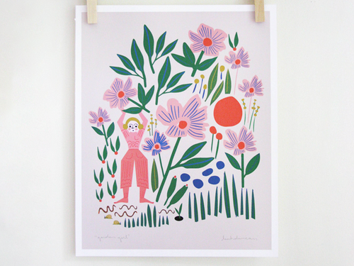Garden Girl Art Print