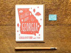 Greetings from Georgia Card