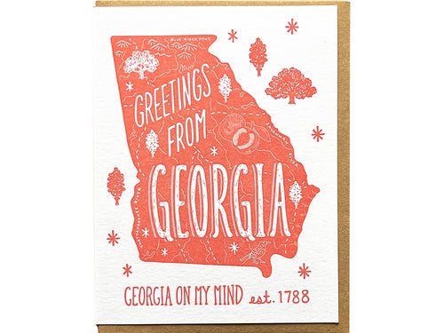 Greetings from Georgia Card