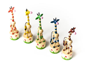 Giraffe Push Puppets, Assorted Colors