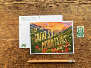 Great Smoky Mountains Foil Postcard