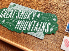 Great Smoky Mountains Map Magnet