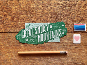 Great Smoky Mountains Map Magnet