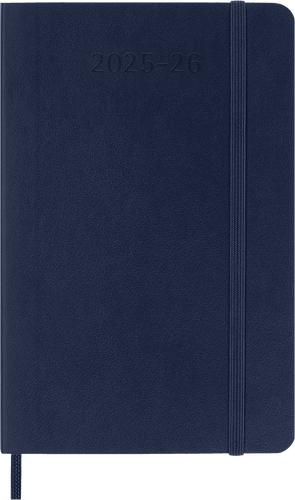 2025-2026 18 Month Weekly Pocket Softcover Planner, Sapphire Blue