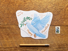 Hanukkah Dove Postcard