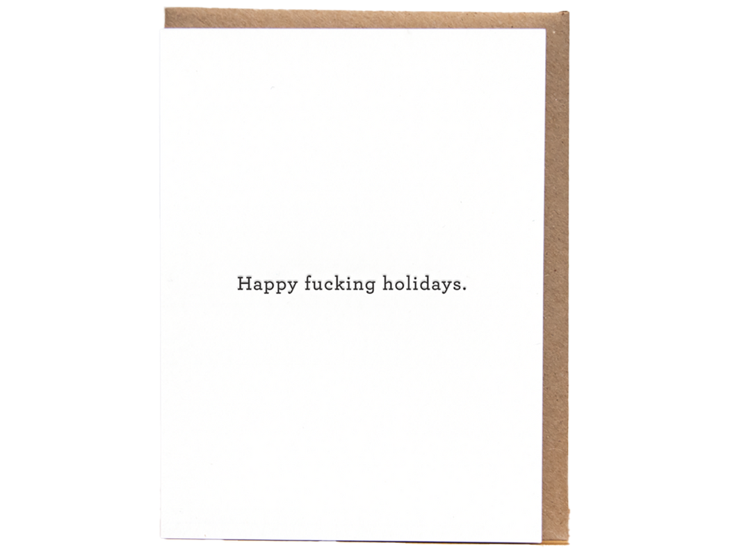 Happy Fucking Holidays, Single Card