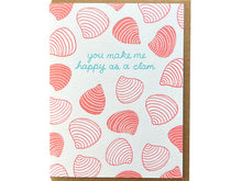 Happy Clam Greeting Card