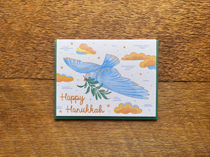 Hanukkah Dove Card
